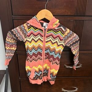 Missoni Colorful Zigzag Patterned Hoodie